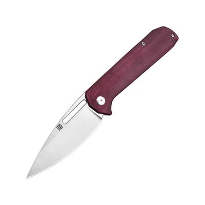 Artisan Cutlery Arion Red Micarta Titanium S35 Framelock Knife 1843G-DRC