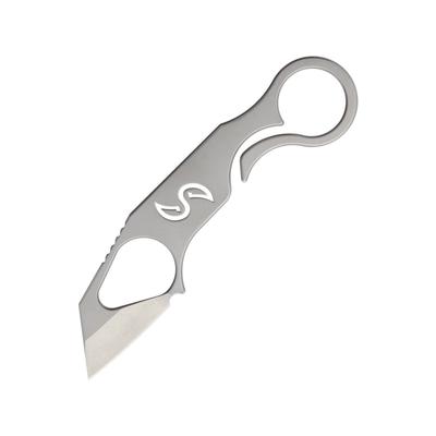 Liong Mah Designs Xenobit Neck Knife 1.75" stonewash finish CPM S35VN stainless blade One-piece construction XENOBIT