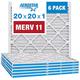 Aerostar 20 x 20 x 1 MERV 11 Plissee-Luftfilter, AC Ofen-Luftfilter, 6 Stück (tatsächliche Größe: 49 3/4 x 49 3/4 x 1,9 cm)