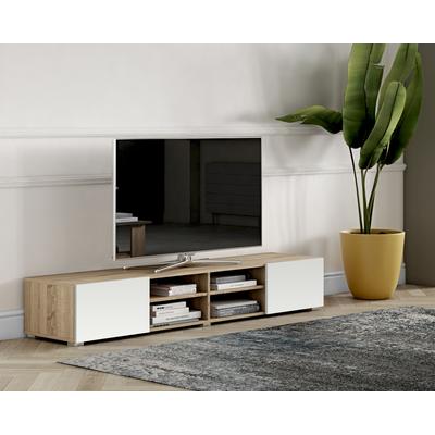 TemaHome »Podium« TV-Schrank 185 Eiche mit Weiß 185x31x42 cm