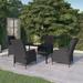 vidaXL Patio Dining Set Outdoor Dining Set Table and Chair Set for Garden