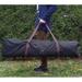 Deluxe Polyester Rope Hammock with 3-Beam Stand - Hammock Bed : 6' L x 4.48' W