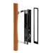 Prime-Line Flush Sliding Door Handle, Wood in Black/Brown | 10 H x 4.95 W x 1.4 D in | Wayfair C 1130