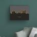 Ebern Designs Reading England Skyline Glow II by Michael Tompsett - Wrapped Canvas Graphic Art Canvas, in Black/Gray | 18 H x 24 W x 2 D in | Wayfair
