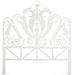 Bayou Breeze Aindriu Open-Frame Headboard Wicker/Rattan in White | 66 H x 72 W x 1.5 D in | Wayfair MTNA4167 42725694