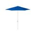 Arlmont & Co. 7.5 Ft. Matted White Market Patio Umbrella Fiberglass Ribs Collar Tilt In Olefin Metal in Blue/Navy | 102.5 H x 90 W x 90 D in | Wayfair