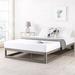 Ebern Designs Iana 12" Steel Bed Frame Metal in Gray | 12 H x 59.5 W x 79.5 D in | Wayfair B01F9CF36D5540C7A6DA7C26995EC259