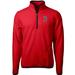 Men's Cutter & Buck Red/Navy Boston Red Sox Cascade Eco Sherpa Fleece Quarter-Zip Pullover Jacket