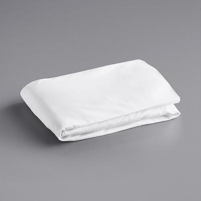 Oxford Super 60" x 80" x 15" Queen Size 100% Combed Cotton Fitted Sheet - 300 Thread Count - 12/Case