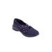 Wide Width Women's CV Sport Greta Sneaker by Comfortview in Navy Dot (Size 12 W)