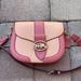 Coach Bags | Coach Georgie Saddle Bag In Colorblock Gold/Faded Blush/Taffy | Color: Gold/Pink | Size: Medium