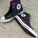 Converse Shoes | Converse Chuck Taylor All Star Floral Print Sneakers | Color: Black/Purple | Size: 7