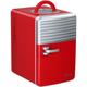 Outsunny - Mini réfrigérateur portable 2 en 1 froid chaud 6 l ac 220-240 v dc 12 v rouge - Rouge