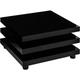 Table basse 360° plateaux pivotants, design Cube, différentes tailles et couleurs, 60 x 60 cm noir