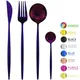 Couverts en acier inoxydable service de table violet service de table service de couverts en