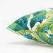 Beige Tropical Polyester Indoor/Outdoor Throw Pillow