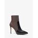Michael Kors Rue Logo and Leather Boot Brown 8