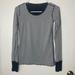 Lululemon Athletica Tops | Lululemon Reversible Long Sleeve Black And Gray Top , Size 4 | Color: Black/Gray | Size: 4
