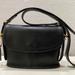 Coach Bags | Coach (J7d-9801) Vintage “Equestrian” Small Black Leather Crossbody Bag | Color: Black | Size: 8.5” W X 6” H X 3” Base