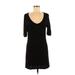 H&M Casual Dress - Shift: Black Print Dresses - Women's Size Medium