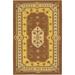 Brown 42 x 0.25 in Indoor Area Rug - Chandra Rugs Kilim Floral Handmade Kilim Wool/Tan Area Rug Wool | 42 W x 0.25 D in | Wayfair KIL2218-3656