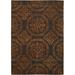 Brown/Orange 93 x 93 x 1 in Area Rug - Chandra Rugs Satara Geometric Handmade Tufted Wool Area Rug Wool | 93 H x 93 W x 1 D in | Wayfair