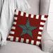 The Holiday Aisle® Primitive Star Throw Pillow Polyester | 18 H x 18 W x 1.5 D in | Wayfair 55C4526CE1534384968B0AA5B304A821