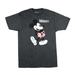 Disney Tops | Disney Mickey Mouse Classic Pose Tropical Shorts Graphic T-Shirt Size Small | Color: Gray/Red | Size: S