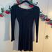 American Eagle Outfitters Dresses | Black Short Long Sleeve Dress | Color: Black | Size: Xs