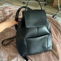 Zara Bags | Black Faux Leather Backpack | Color: Black | Size: Os