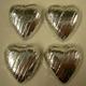 1kg Silver Foil Wrapped Milk Chocolate Hearts - Approx 200