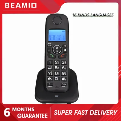 Beamio – téléphone sans fil avec identification d'appel multilingue mains libres rétro-éclairage