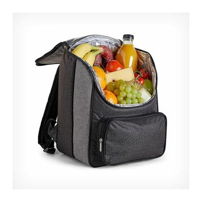 Vonshef - Grey Cooler Backpack - 18L Cool Bag Rucksack, Lightweight Soft Insulated Picnic Cooler