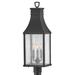 Hinkley Beacon Hill Post Pier Lantern Aluminium/Metal in Black/Gray | 26.25 H x 9 W x 7.75 D in | Wayfair 17461MB