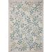 Blue/Green 114 x 90 x 0.13 in Area Rug - Rifle Paper Co. x Loloi Cotswolds COT-02 Primrose Sand Rug Polyester/Cotton | Wayfair COTWCOT-02SA007696