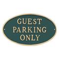 Montague Metal Products Inc. Guest Parking Only Statement Garden Plaque Metal | 10 H x 18 W x 0.25 D in | Wayfair SP-60sm-HGG