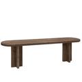 Banc en bois de sapin marron 160x45cm