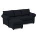 Blue Sectional - Edgecombe Furniture Layla 86" Wide Reversible Sleeper Sofa & Chaise w/ Ottoman Other Performance s | 37 H x 86 W x 63 D in | Wayfair