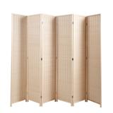 6-Panel Room Divider, 6 FT Tall Room Divider, Folding Privacy Screens, Freestanding Room Dividers