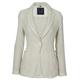 T-Jacket Struktur-Blazer, 44 - Natur, Damen, aus Leinen