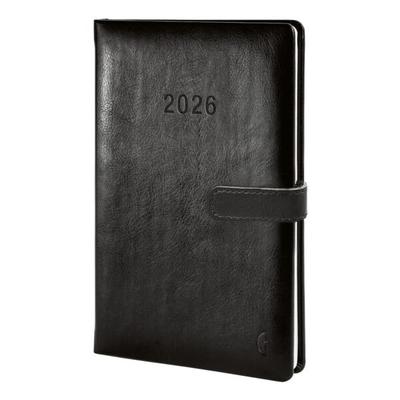 Chronoplan Buchkalender Wochenplan A5 »Chronobook Business Edition« Hardcover schwarz 2026, 14x21.5 cm