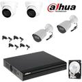 Kit Videosorveglianza Dahua Dvr 4 Canali 4 Telecamere 2 Mpx Hd 500 Gb
