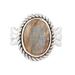 Aurora Charm,'Oval Labradorite Cocktail Ring from India'