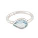 Tropical Waters,'Sterling Silver and Blue Topaz Single Stone Ring'