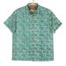 Aqua Lotus,'Men's Button-Up Cotton Shirt from India'