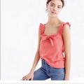 J. Crew Tops | Jcrew Bow Top With Embroidered Trim Xs | Color: Pink | Size: Xs