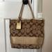 Coach Bags | Coach Tote - Tan And Gold | Color: Tan | Size: Approx 15”X12”X5”