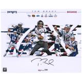 Tom Brady Tampa Bay Buccaneers Autographed 16" x 20" Super Bowl LV Champions 7-Time Champion Photograph