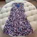 J. Crew Dresses | Jcrew Sleeveless Silk Floral Dress | Color: Blue/Pink | Size: 12