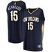 Men's Fanatics Branded Jose Alvarado Navy New Orleans Pelicans Fast Break Replica Jersey - Icon Edition